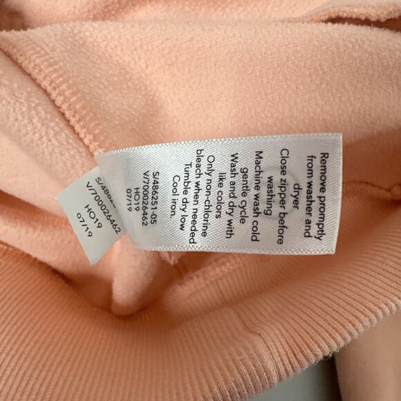 Athleta Sweatshirt Womens Medium Orange Triumph Sweater Athleisure Zip Jacket - Picture 8 of 12